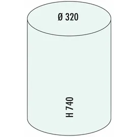 Wesco Standascher 24 Liter Volumen, Einwurfschlitz, inkl. Metall-Einsatz