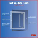 Trendline Fliegenschutz-Fenster 100 x 120 cm Anthrazit