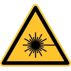 Eichner Warnschild Warnung vor Laserstrahl 31,5 cm Alu