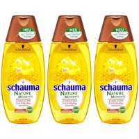 3 x Schauma Natur Momente Shampoo Honig Elexier & Kaktusfeigenöl 400ml