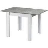 B&D home Esstisch LIVIUS, ausziehbar, 80-120cm grau 80 cm