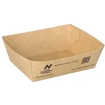 conpax Snacktrays Pappe 3,5 cm x 7 cm x 9 cm 160 St. Braun
