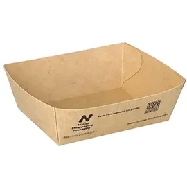 conpax Snacktrays Pappe 3,5 cm x 7 cm x 9 cm 160 St. Braun