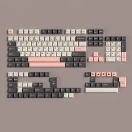 Sumgsn Doubleshot Tastenkappen mit 172 Tasten, Cherry Profile Olivia Keycap-Set, passend für 60%, 65%, 75%, 95% Cherry MX Switches, mechanische Tastatur, Alice Keyboard