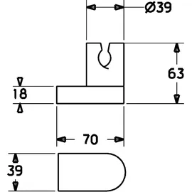 Hansa Viva Brausehalter, 44240100