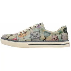 Sneaker DOGO "Sneaker Picture Perfect Damen Sneaker / Female", Damen, Gr. 39, Normalschaft, bunt (mehrfarbig), Lederimitat, Schuhe, Vegan