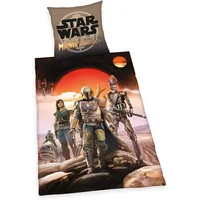 Mandalorian Star Wars Bettwäsche glatt Jedi Luke Lucasfilm 135 x 200 cm Geschenk NEU Wow - All-In-One-Outlet-24 -