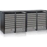 Zelsius Mülltonnenbox 4er 120-240 l anthrazit
