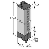 Turck Einweg-Lichtschranke Schutzfeldhöhe 523mm