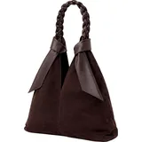 COLLEZIONE ALESSANDRO Lusso Schultertasche Leder Brown
