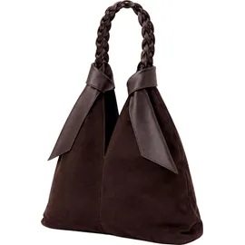 COLLEZIONE ALESSANDRO Lusso Schultertasche Leder Brown
