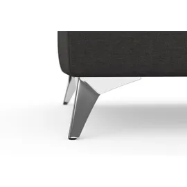 sit&more Hocker SIT / MORE "Baviene", grau (fango), B:72cm H:46cm T:72cm, Hocker, Polsterhocker