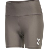hummel Hmlte Tola HW Tight Shorts - Grau, - XL