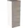 Fackelmann Lima Midischrank 30,5 x 81 x 32 cm Weiß matt/Esche Glas/Metall/MDF/Massivholz