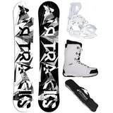 Airtracks Snowboard Damen Snowboard Set BWF » Mod. 25/26 (4 St., 4er-Pack), Snowboard + Bindung Master W + Boots + SB Bag / 140 145 150 155 cm Boots 37 Star W | 140 cm