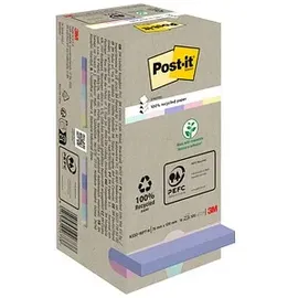 Post-it Post-it® Recycling Z-Notes Haftnotizen farbsortiert, 16 Blöcke