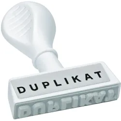 WEDO Textstempel -Duplikat- Packung mit 6 Stück