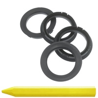 4X Zentrierringe 74,1 x 56,1 mm Dunkelgrau Felgen Ringe + 1x Reifen Kreide Fett Stift