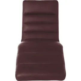 W.Schillig Relaxliege daily dreams Leder/Polyester 65 x 91 x 170 cm Braun mit Kissen