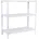 SimonRack Ecoclick schraubenloses Metallregal 3 Böden Farbe Weiss 900x1000x400 mm