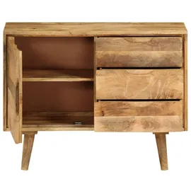 vidaXL Sideboard Massivholz Mango 90x30x69 cm