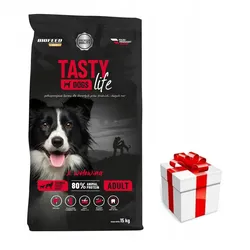 Hundefutter Tasty Dogs Life mit Rindfleisch 15 kg (mittlere und große Rassen) + Überraschung für den Hund