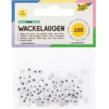 Folia Wackelaugen 5 mm 100 Stück