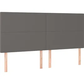 vidaXL Boxspringbett 160 x 200 cm Grau