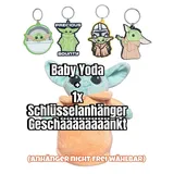 soma Kuscheltier Actionfigur Star Wars Baby Yoda 23cm Kind Friend The Mandalorian Grogu (Spar-Set, 1-St., Geschenk-Set), Plüschfigur Disney The Child Kuscheltier inkl. Schlüsselanhänger grün