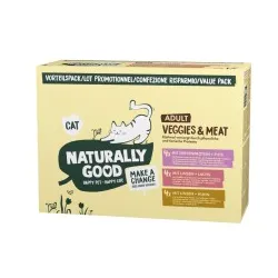 Naturally Good Veggies & Meat Katzenfutter Vorteilspack 12x100 g