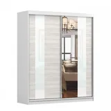 fabryka mebli idczak Schwebetürenschrank Multi 32 183 x 218 x 61 cm Weiß