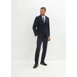 bonprix Anzug mit Weste, und Krawatte in Slim Fit (4-tlg.Set), blau Gr.66, Modischer 4-tlg Anzug bestehend aus Sakko, Hose, Weste, Krawatte und Einstecktuch,