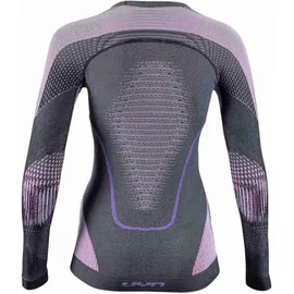 Uyn Evolutyon langarm Funktionsshirt melange Damen anthrazit melange/raspberry/purple L/XL