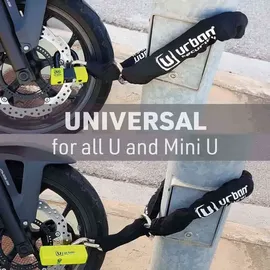 Urban Anti-Diebstahl-Kette für Motorrad 120 cm, ø14 mm, Schwarz
