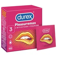 DUREX Prezerwatywy Pleasuremax, 3 sztuki