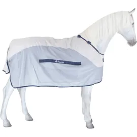 Bucas Fliegenregendecke Buzz-off Rain & Neck 130 cm Silber/Blau