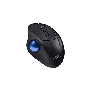 Mod-It Gaming Maus: Kabellose Trackball-Maus mit Bluetooth, 7 Tasten, Scrollrad, 1.600 DPI (Trackball drahtlos, Trackball Wireless, Laptop Tisch)