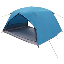 vidaXL Trekkingzelt Blau 4-Personen 185T Polyester mit PU-Beschichtung