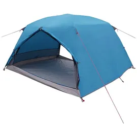 vidaXL Trekkingzelt Blau 4-Personen 185T Polyester mit PU-Beschichtung