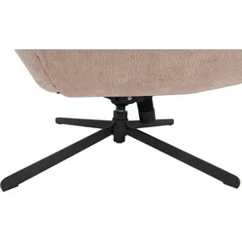 MCW Relaxsessel MCW-P32 Chenille 370 g/m2 70 x 100 x 80 cm Creme mit Hocker