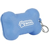 Kibble Bubble Leckerli-Tasche für Hunde, Silikon, kleine Trainingstasche, tragbar, wasserdicht, für den Außenbereich, Blauer Knochen