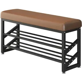 Hti-Living Schuhregal 100 x 50 x 30 cm 2 Ebenen / Braun