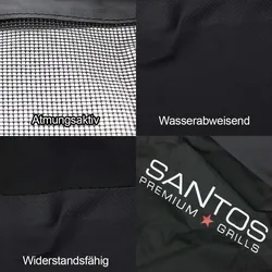 SANTOS Grill Abdeckhaube passend zu Napoleon Rogue 525 SB, PVC / Polyester, 148 x 45 x 90,1 cm