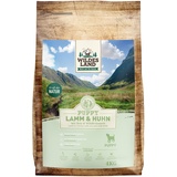 WILDES LAND - Nr. 10 Lamm und Huhn - 1 kg - mit Reis und Wildkräutern - Glutenfrei - Trockenfutter für Hunde - Hundefutter mit hohem Fleischanteil - Hohe Verträglichkeit
