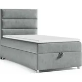 4mybaby GmbH Best for Home Boxbett, Grau, Textil, Höhe ca. 18 cm, Rechteckig, 90x200 cm, Schlafzimmer, Betten, Boxspringbetten