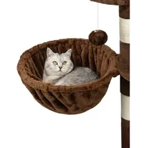 LIONTO Liegemulde für Kratzbäume, Liegefläche mit stabilem Metallrahmen & 25 cm Tiefe, braun
