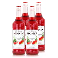 Monin Sirup Wassermelone 1L Kaffeesirup Cocktailsirup Dessertsirup (4er Pack)