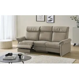 Wohnwert Trapezsofa Mikrofaser 3-Sitzer Grau