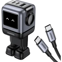 UGREEN Set-Angebot: 65W 3-Ports Ladegerät + 60W USB-C Kabel (1M )
