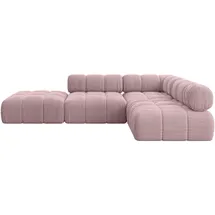 altdecor Ecksofa modulares Sofa Favio-L1 - 285x190x70 cm Rosa Cord